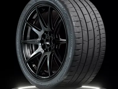 Continental Sport Contact 7  305 30 R20 3D model