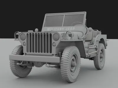 jeep willys 3D model
