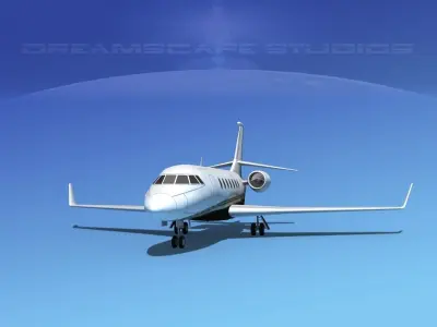 Dassault Falcon 2000 V06 3D model purchase