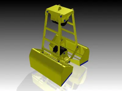 Clamshell buckets 3D model