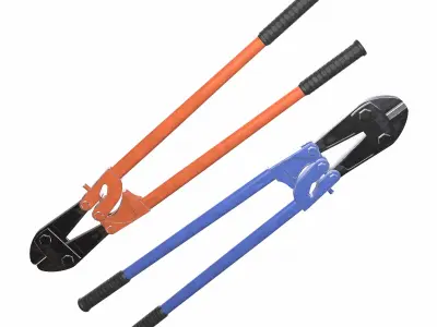 Bolt Cutter Low Poly Low-poly 3D model