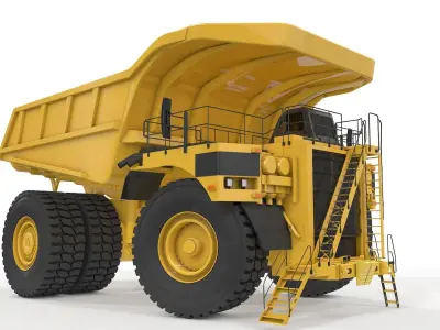 Rigged Mining Truck  3D model