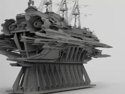 Grand Cathedral Airship 5 3D model