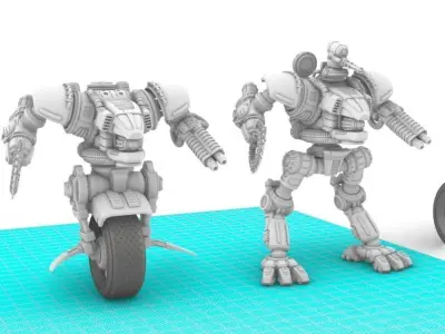 Project Raptor- Wheeled Raptor Lower Chassis 3D print model