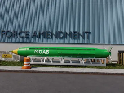 mother of all bombs Low-poly 3D model