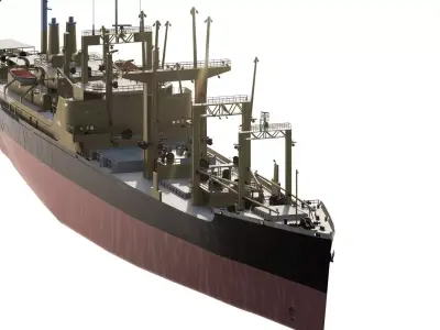 US NAVY General Cargo Ship 1960S 3D model