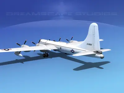 Boeing RB-50 Superfortress II  3D model