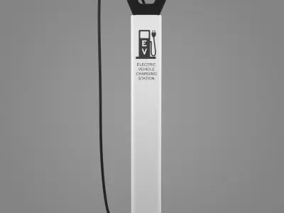 Electric Vehicle Charging Station 4 3D model