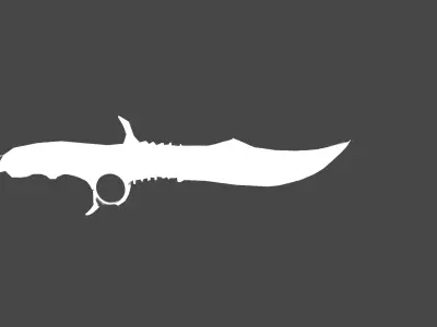 military knife Free low-poly 3D model