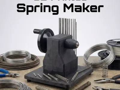 3D Printed Spring Maker 3D print model