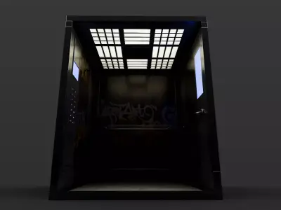 Elevator Cabin - High-Quality 3D Model Low-poly 3D model