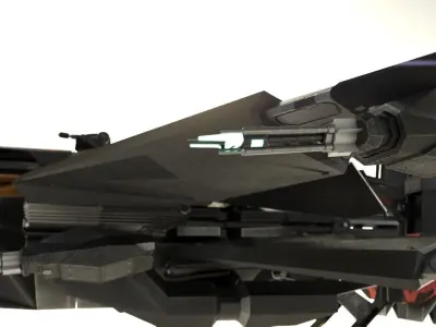 Space Fighter - PBR  Game-Ready Low-poly 3D model