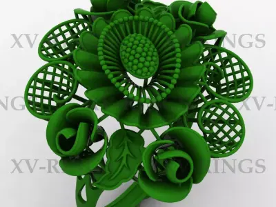 NEW TURKISH RING XV-36 3D print model