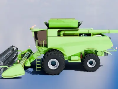 Combine Harvester 3D model