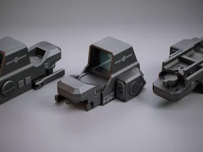 Sight Mark Scope Low-poly 3D model