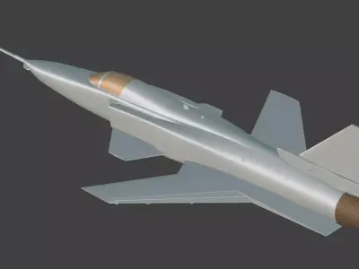 X-29  American experimental aircraft 3D print model