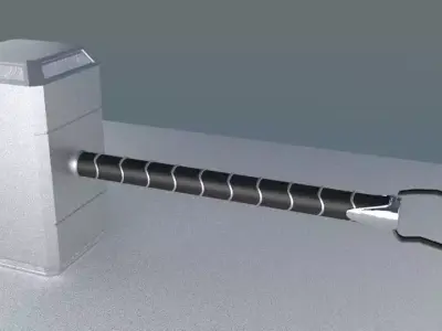 Thor Hammer Low-poly 3D model