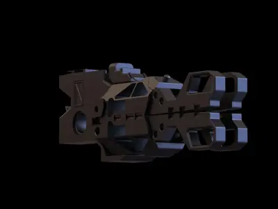 Scifi spaceship spacecraft part  3D model