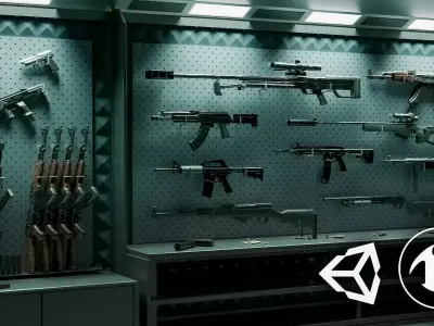 Ultimate Firearm Collection Low-poly 3D model