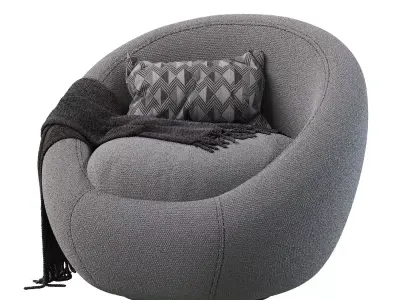  Cozy Swivel Chair 3D model