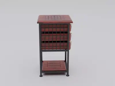 Ancient Decor Table Low-poly 3D model
