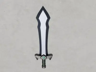 Noble Sword Low-poly 3D model