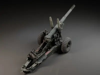 Artillery Medium Gun 3D model