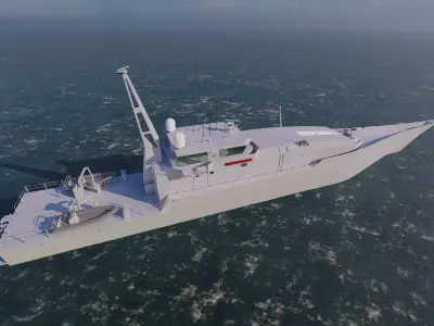 Frigate type-Warship 3D model order