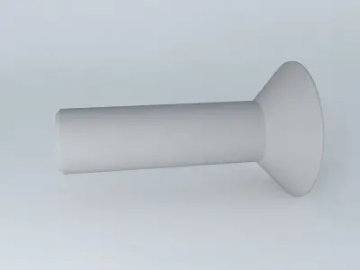 M 8 x 30 mm countersunk head screw DIN 7991 Free 3D model