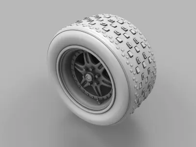 Wheel Buggy 3D model