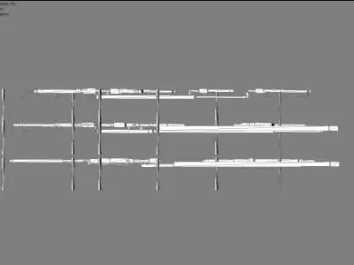 Industrial set of swords Low-poly 3D model