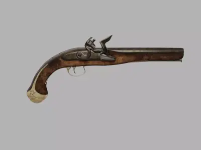 Old Gun 3D model get