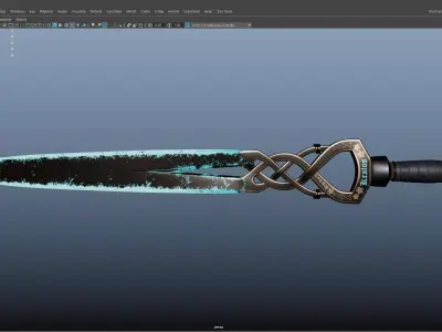 Fantasy Weapon Pack Game Ready Swords Axe Shield 3D Models Low-poly 3D model