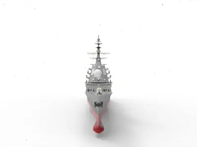 Alvaro de Bazan Class fregate 3D model