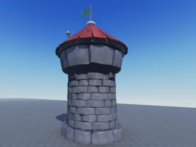 Castle Tower 3D model purchase