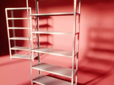Metal Shelf 01 3D model