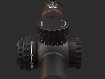 Burris XTR-PS Low-poly 3D model