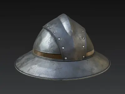 Guard Helmet Low-poly 3D model