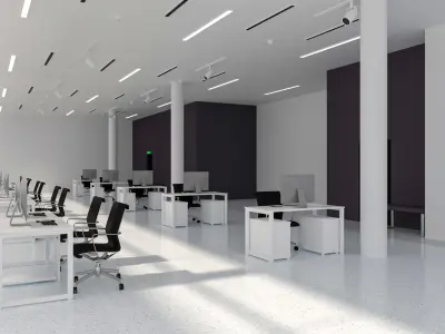 Modern Office interior 3D model get