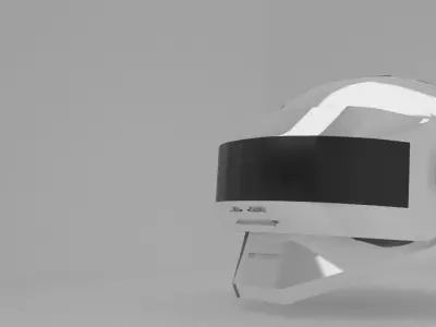 The Robot Rock helmet TB-3 Low-poly 3D model