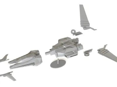 Sci fi Fighter 3D print model