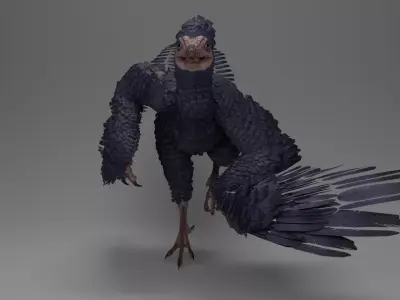 Archaeopteryx Free low-poly 3D model