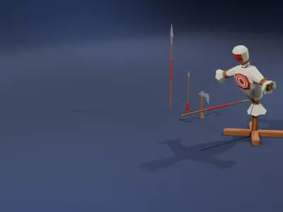 FREE Target Dummy Free low-poly 3D model
