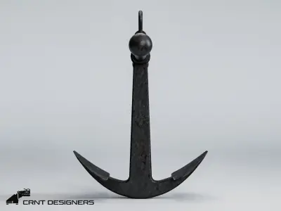 Ship Anchor 3D Model Low-poly 3D model