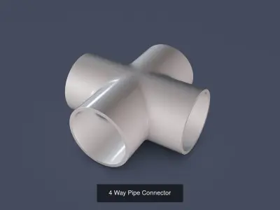 Pipe Connectors - Set of 3 3D Model Pack