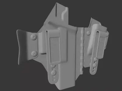 TREX Sidecar Holster For Flux Raider High Poly PBR 3D model