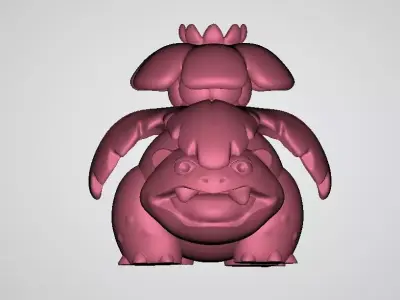 Plant dinosaur 3D printable model 3D print model