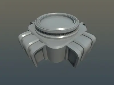 SciFi Vents Low-poly 3D model