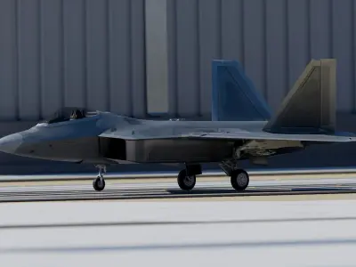 Lockheed Martin F-22 Raptor 3D model