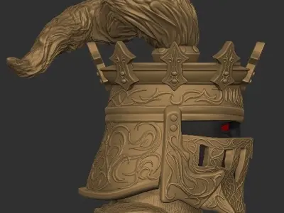 Lord Soth Mythic Legions Head 3D print model